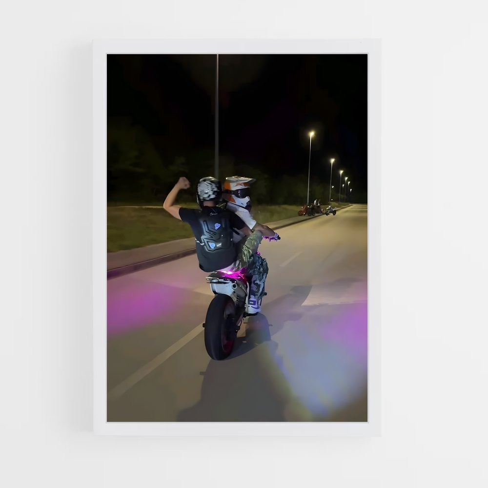 Poster Nuit Sauvage – affiche Husqvarna (vue 3)